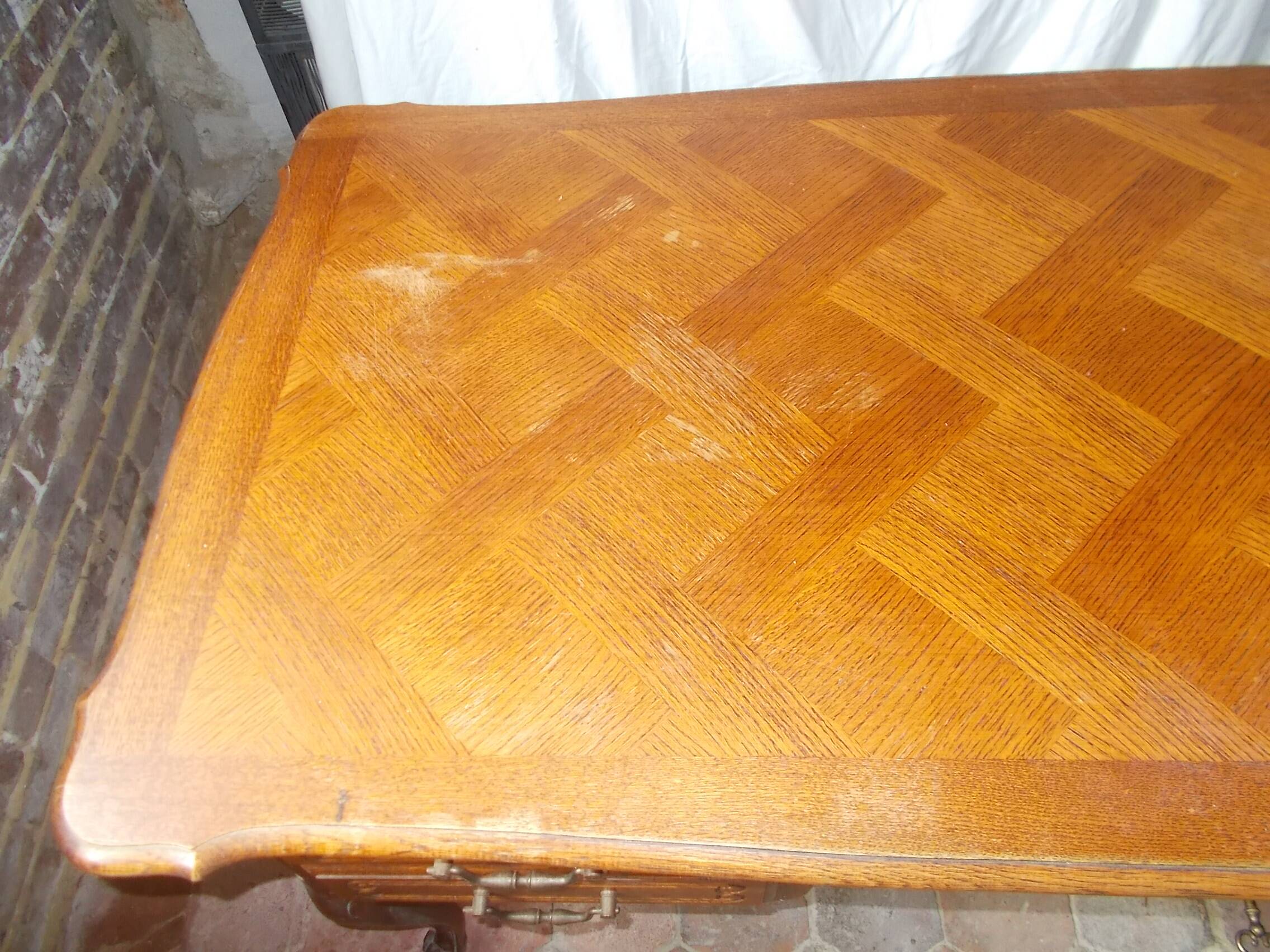 large flat desk in Louis XV style