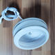 White clichy glass hanging lamp