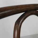 Beech armchair with armrests in Thonet style, 1920s