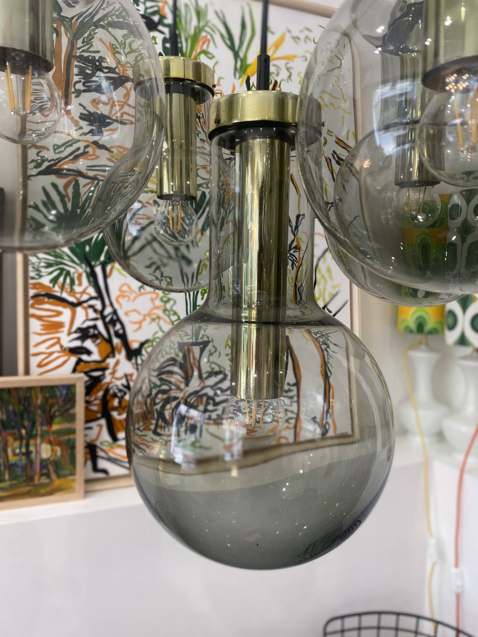 Suspension « maxi globe » par raak, années 1970