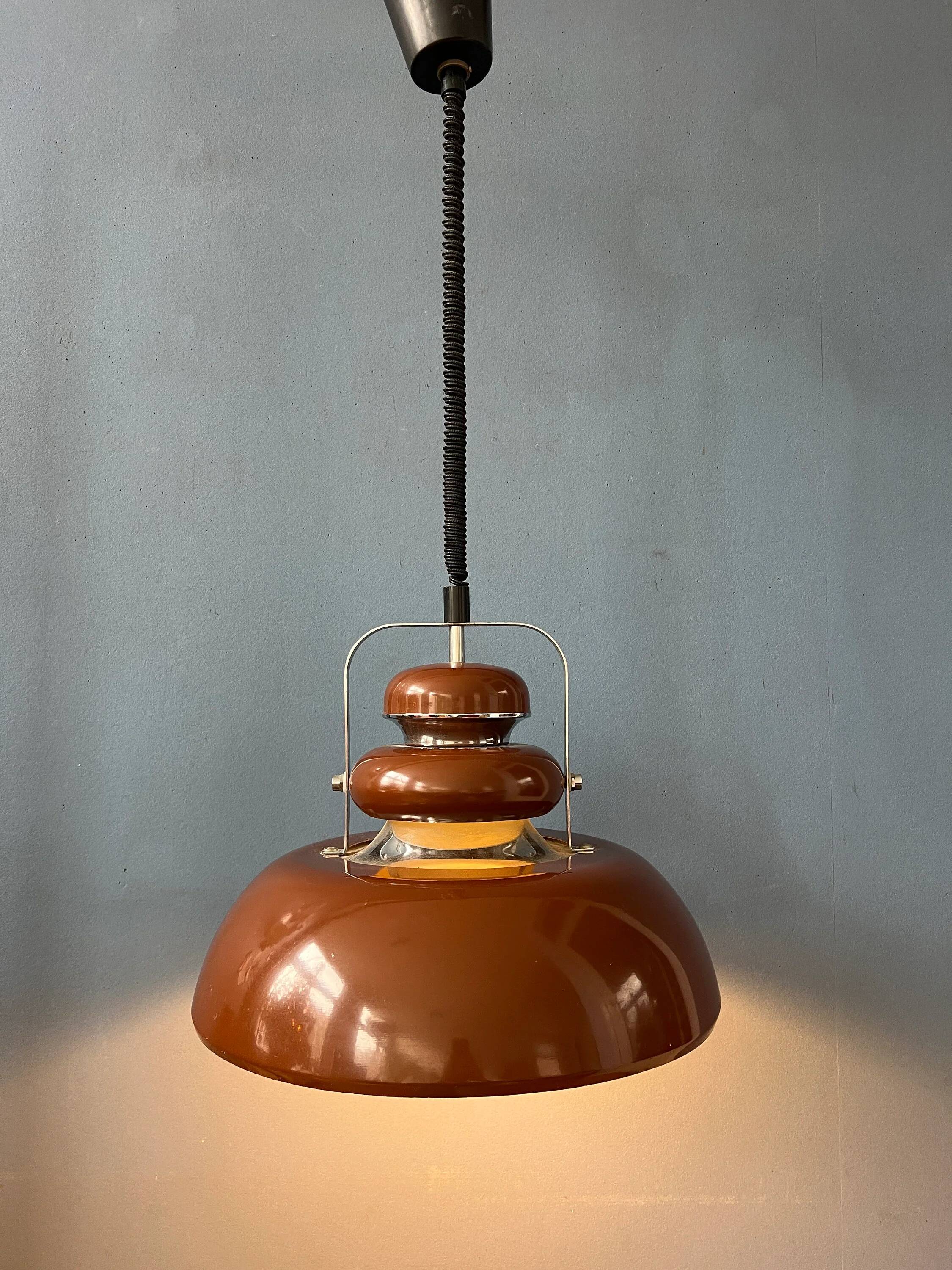 Suspension marron Space Age Mid-Century Anvia