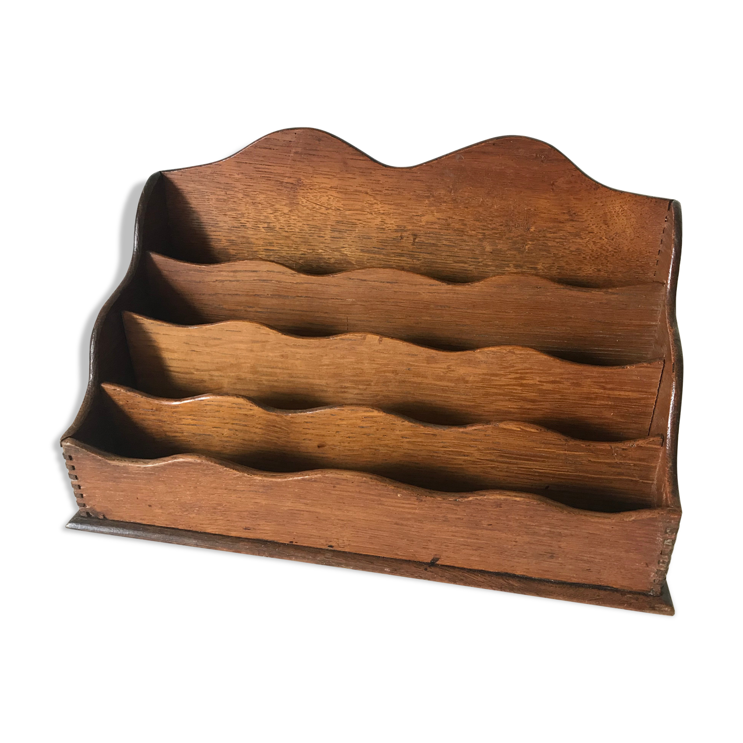 Old wooden mail door