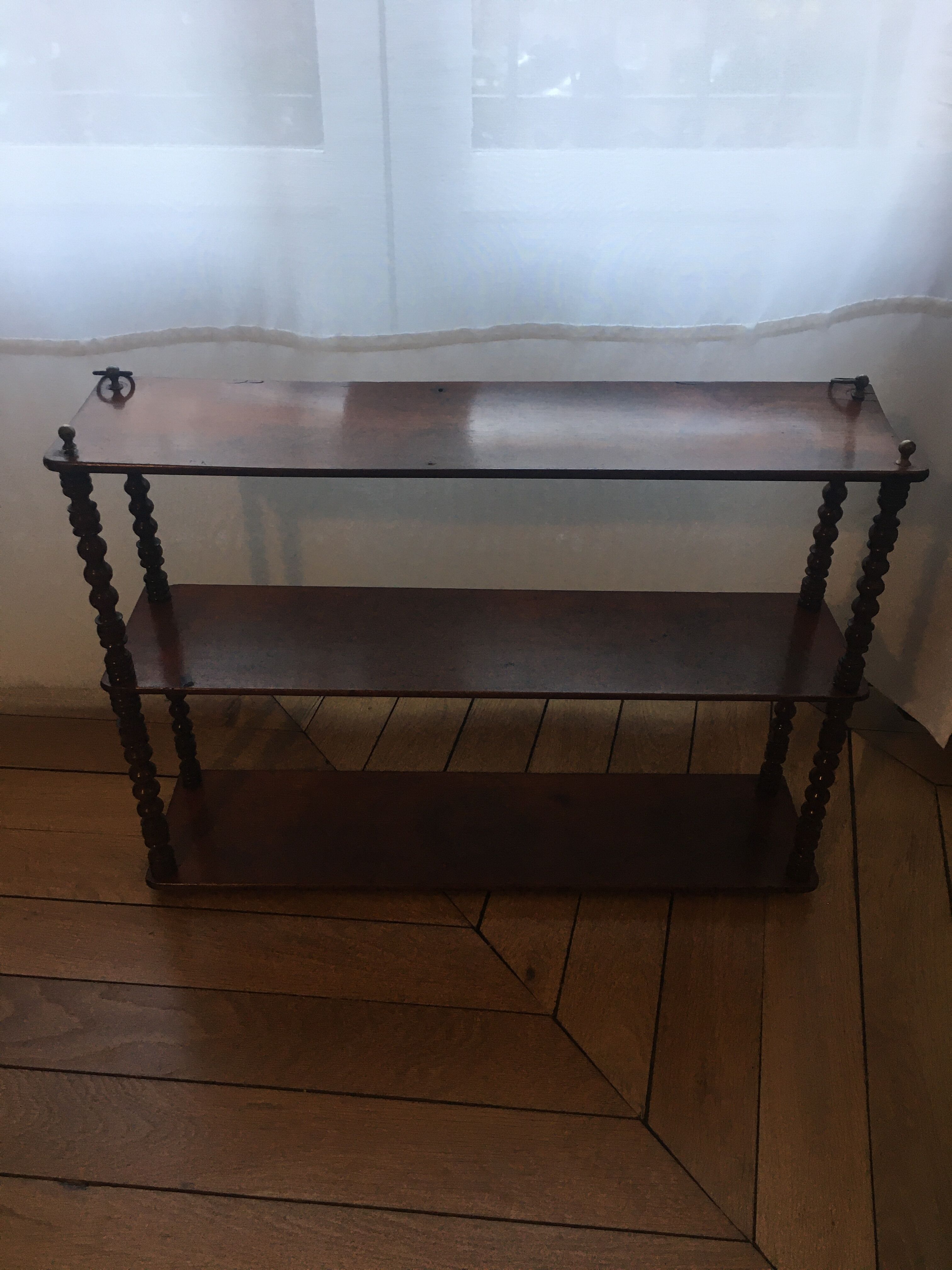 Old mahogany shelf