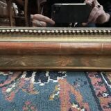 Louis Philippe period mirror with original gold leaf