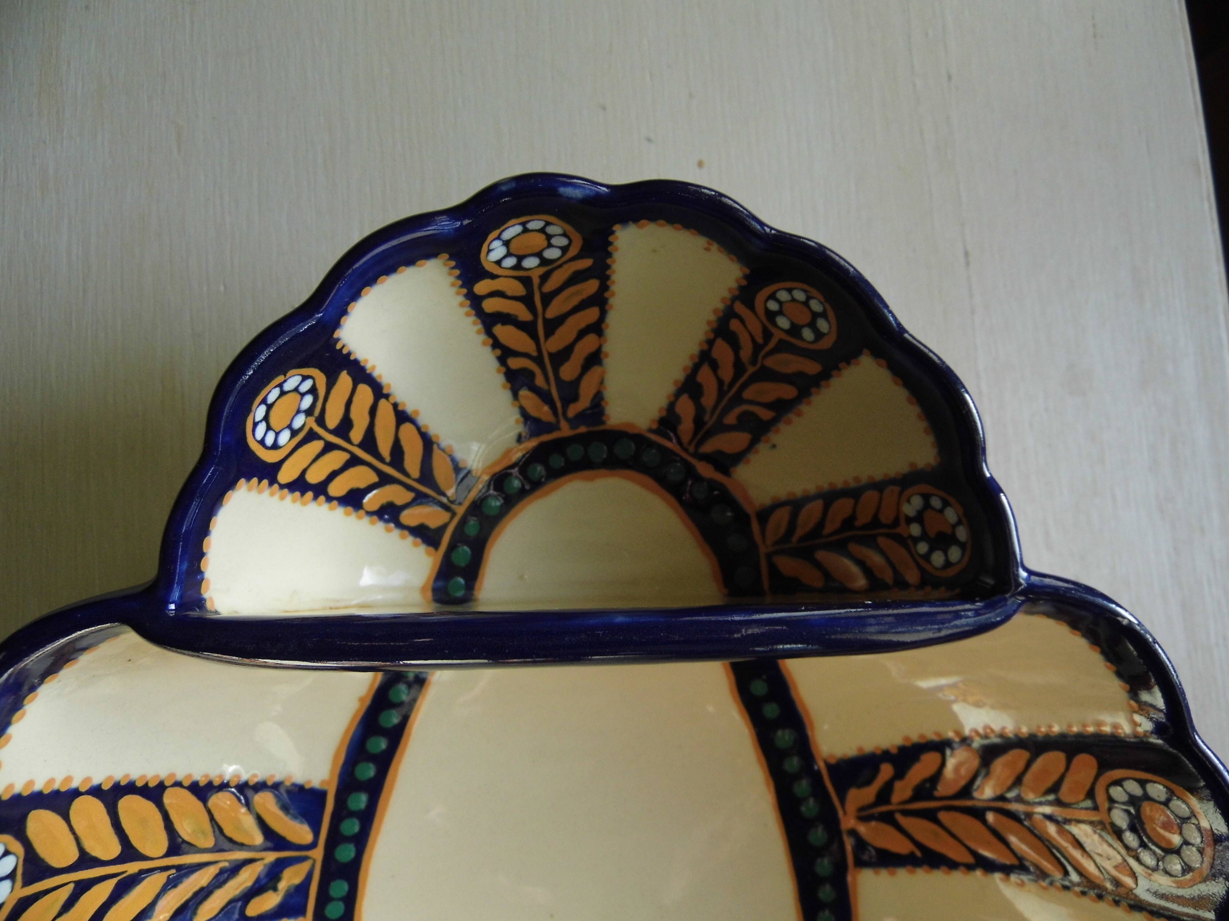 Bol en faience de Quimper, bol à artichaut