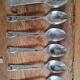 Set of 6 spoons in vintage stainless steel