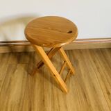 Round folding stool