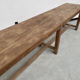 Oak console farm table 3m