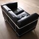 Canapé deux places vintage Cassina LC2 par Charlotte Perriand et Le Corbusier