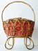 Adorable Italian worker vintage bamboo rattan 1950s
