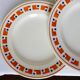 4 assiettes plates en terre de fer des Salins modèle Lucette 210802