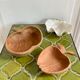 Wooden cups apples