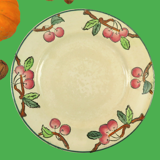 Rare plate decorated with cerises manufacture de Longwy