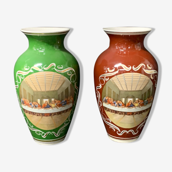 Set vases en porcelaine