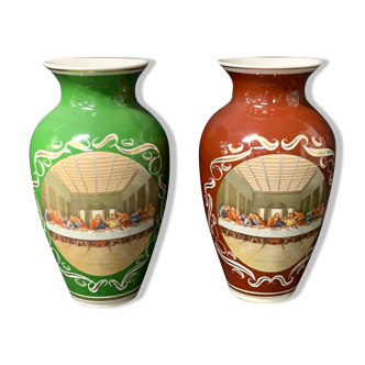 Set vases en porcelaine