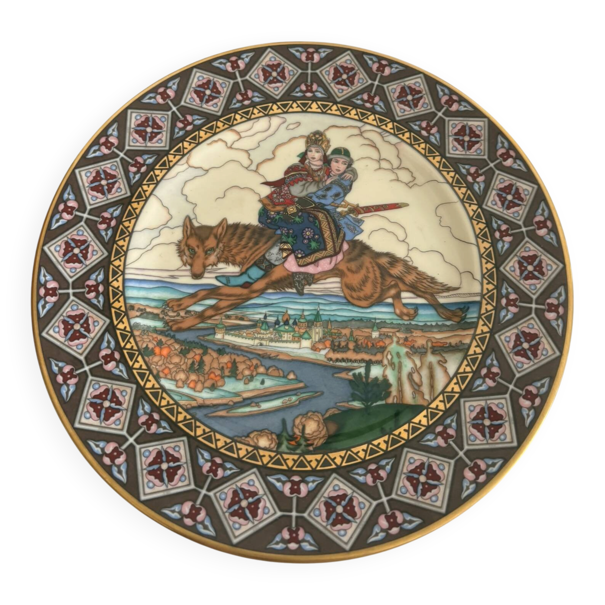 Plate fairy tales russian firebird firebird heinrich villeroy boch