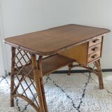 Vintage rattan desk