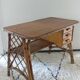 Bureau en rotin vintage