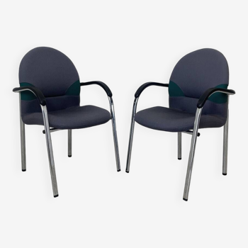 Pair of Persona model chairs VITRA edition Design Mario Bellini