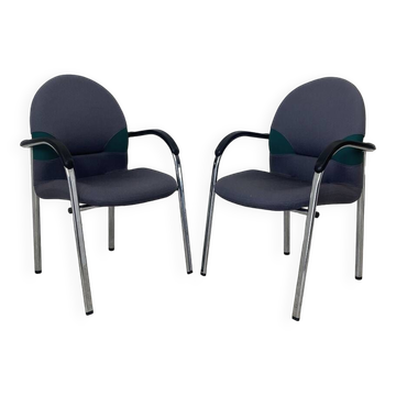Pair of Persona model chairs VITRA edition Design Mario Bellini