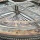 Vintage French-style serving set with 4 cut glass bowls