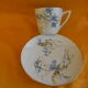 Set of 6 porcelain cups. Blueberry décor