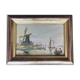 Painting: oil on canvas - lake edge of the mills