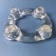 Pukeberg Scandinavian vintage glass candle holder from the 70s