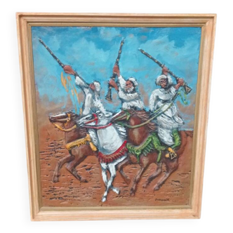 Orientalist painting by Lakroune