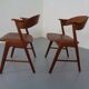 Teak dining chairs in teak by Korup Stolefabrik, Denmark, 1960s, set of 2.