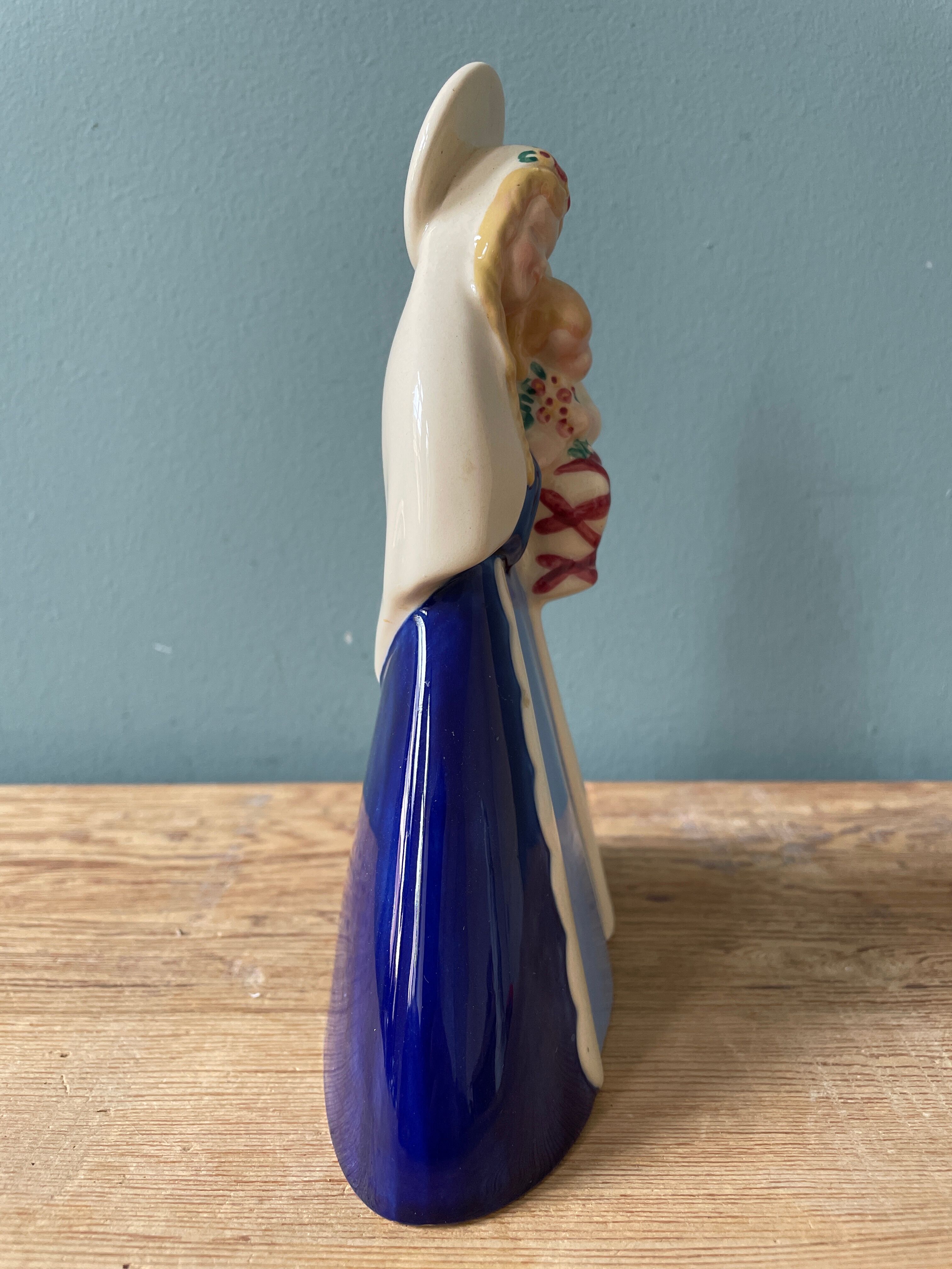 Virgin and Child in Desvres porcelain, Gabriel Fourmaintraux