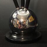 Pair of Art Deco "Sputnik Ball" Lamps in the Jacques Adnet style, circa 1930/4