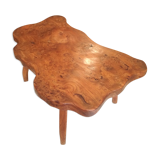 Coffee table in elm magnifier
