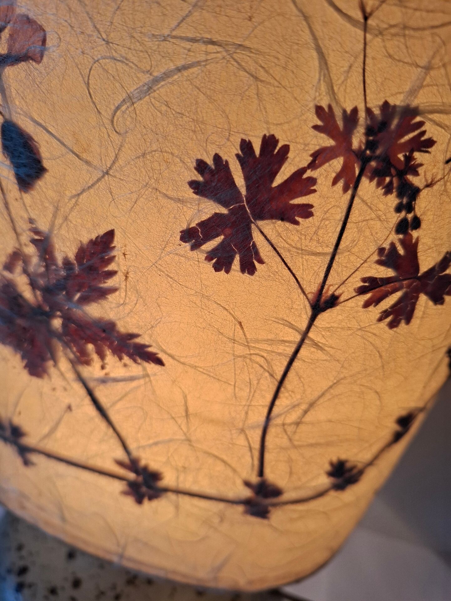 Vintage pyrite stone lamp