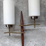 Large pair of modernist wall lights from LUNEL