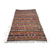 Kilim turc vintage tissé main 136x218 cm