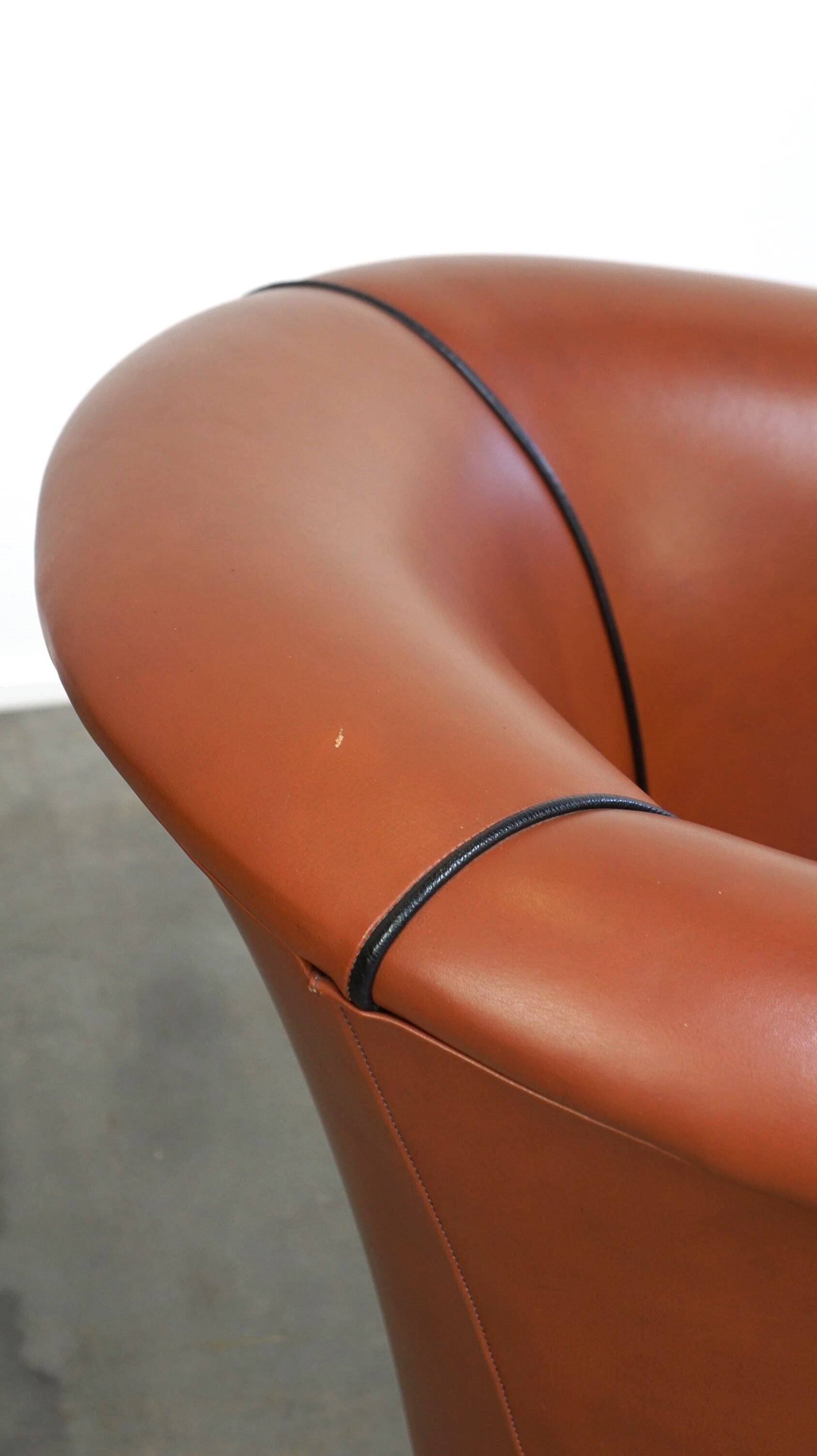 Set of original English handmade springvale club chairs in good condition