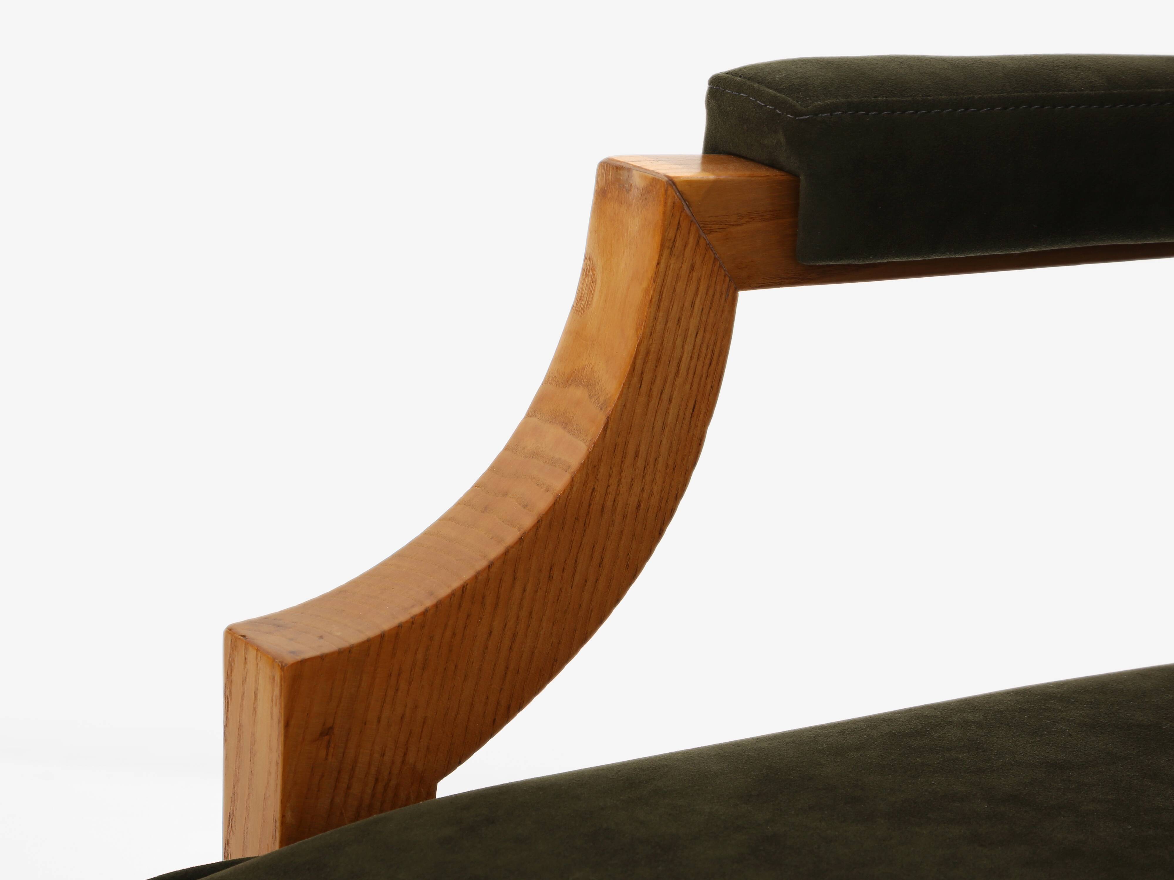 Set de fauteuils en frêne Néoclassiques d’André Arbus 1940