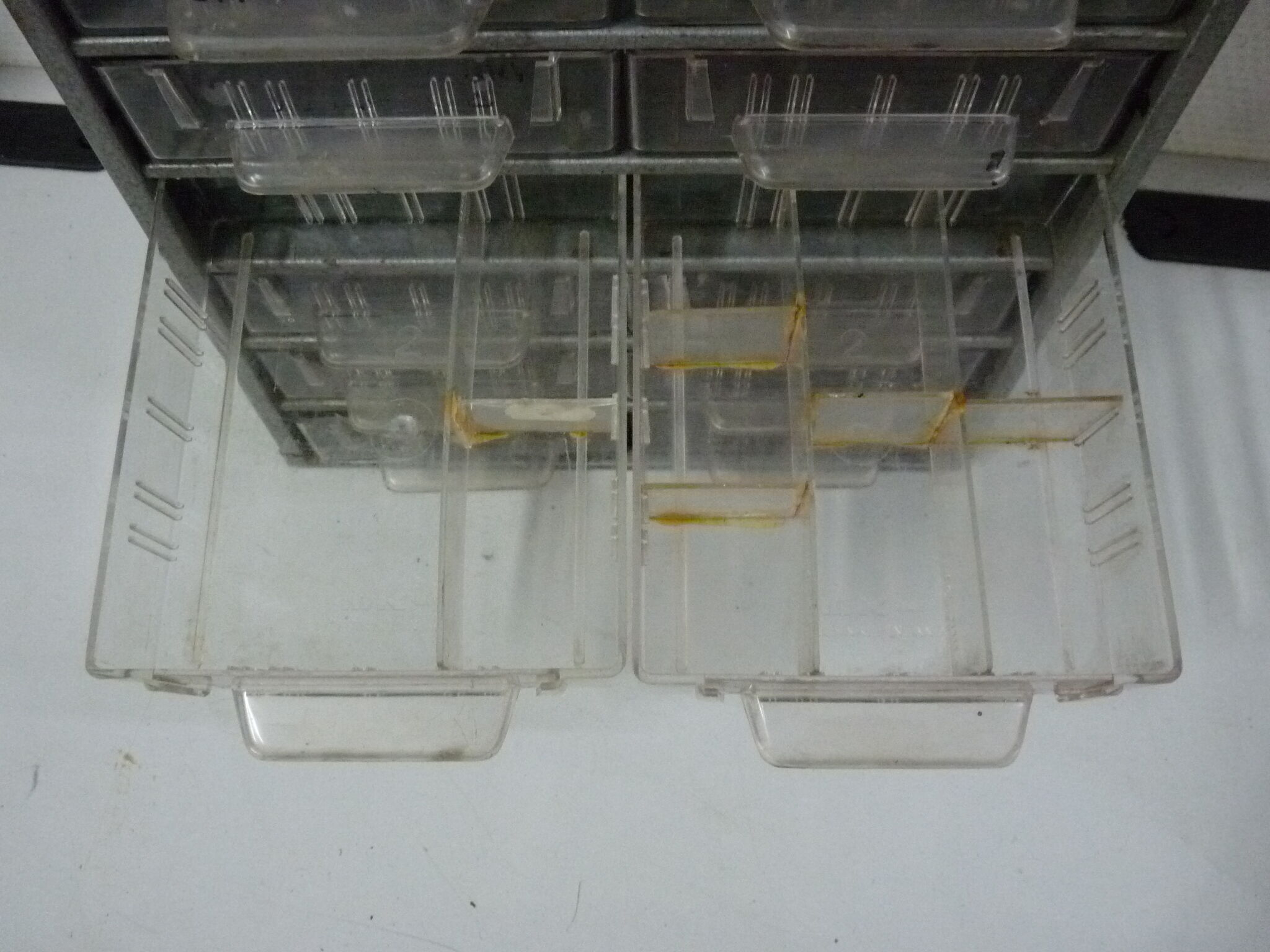 Storage locker with drawer for workshop