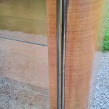 Art deco showcase in walnut and brass from the 30s