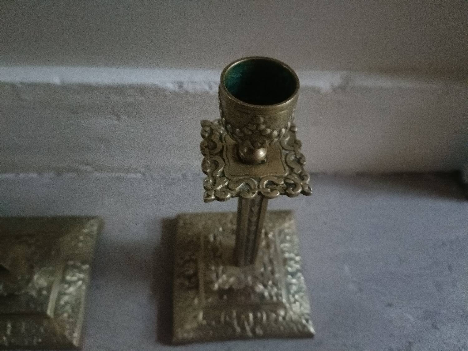 Paire de bougeoirs anciens XIXème