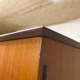 Scandinavian teak cabinet 1960 with mounting plan