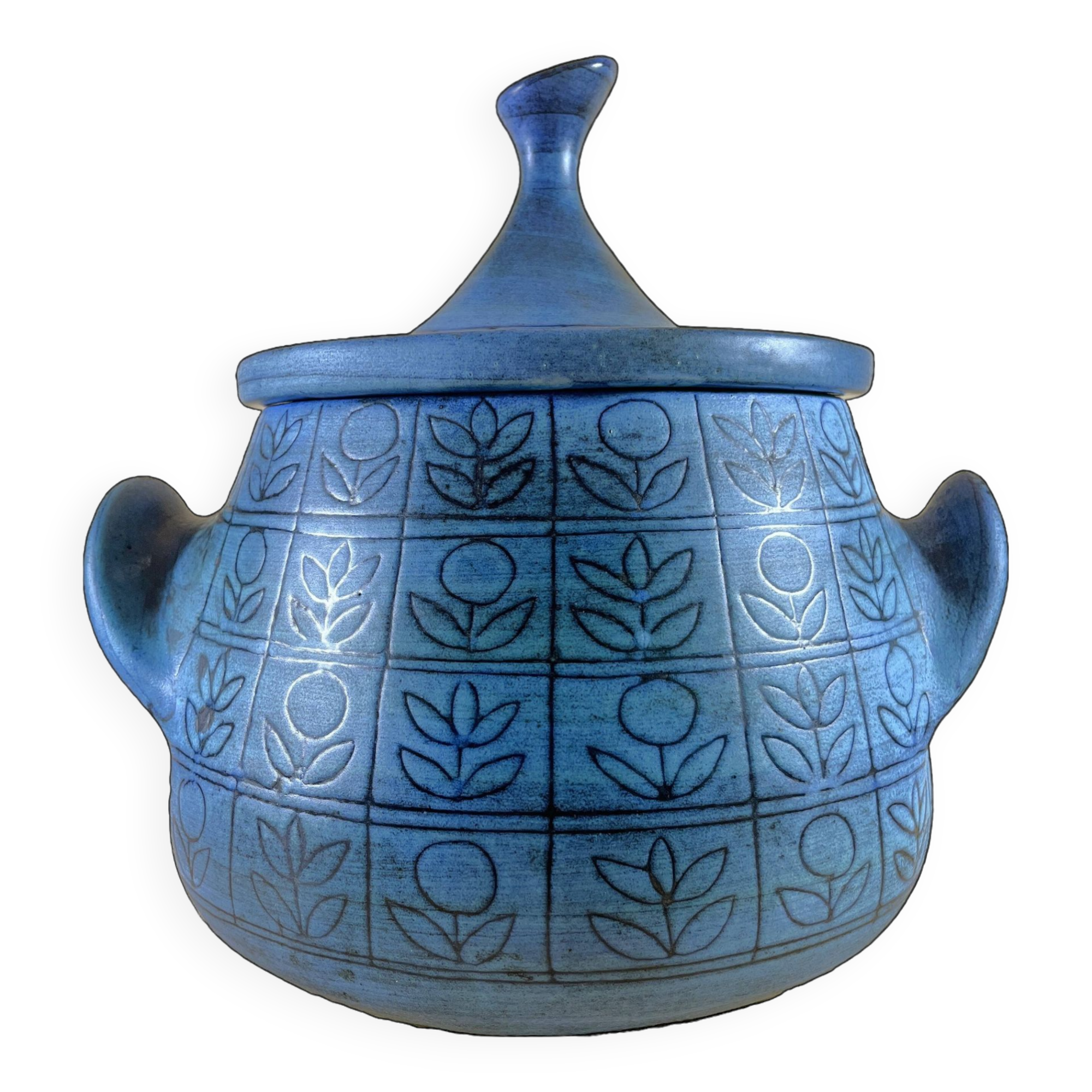 Jean de Lespinasse - Large Blue Container/Tureen - 1950s/1960s