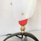Rockabilly side lamp, perspex and brass, Pierre Guariche style, 1950