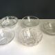 Set of 5 glass cups