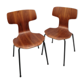 Set of 2 model 3103 Hammer chairs by Arne Jacobsen for Fritz Hansen, Denmark , 1969