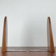 Mid-century Scandinavian wooden bookends, 1960s, set of 2.