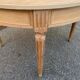 Renovated Louis XVI extendable round table from the 19th century, 260cm.