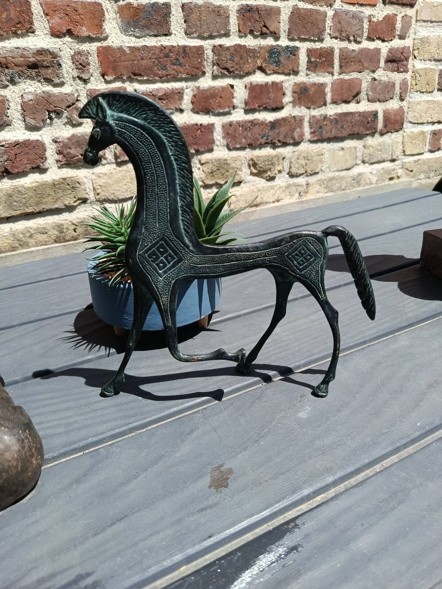 Etruscan bronze horse