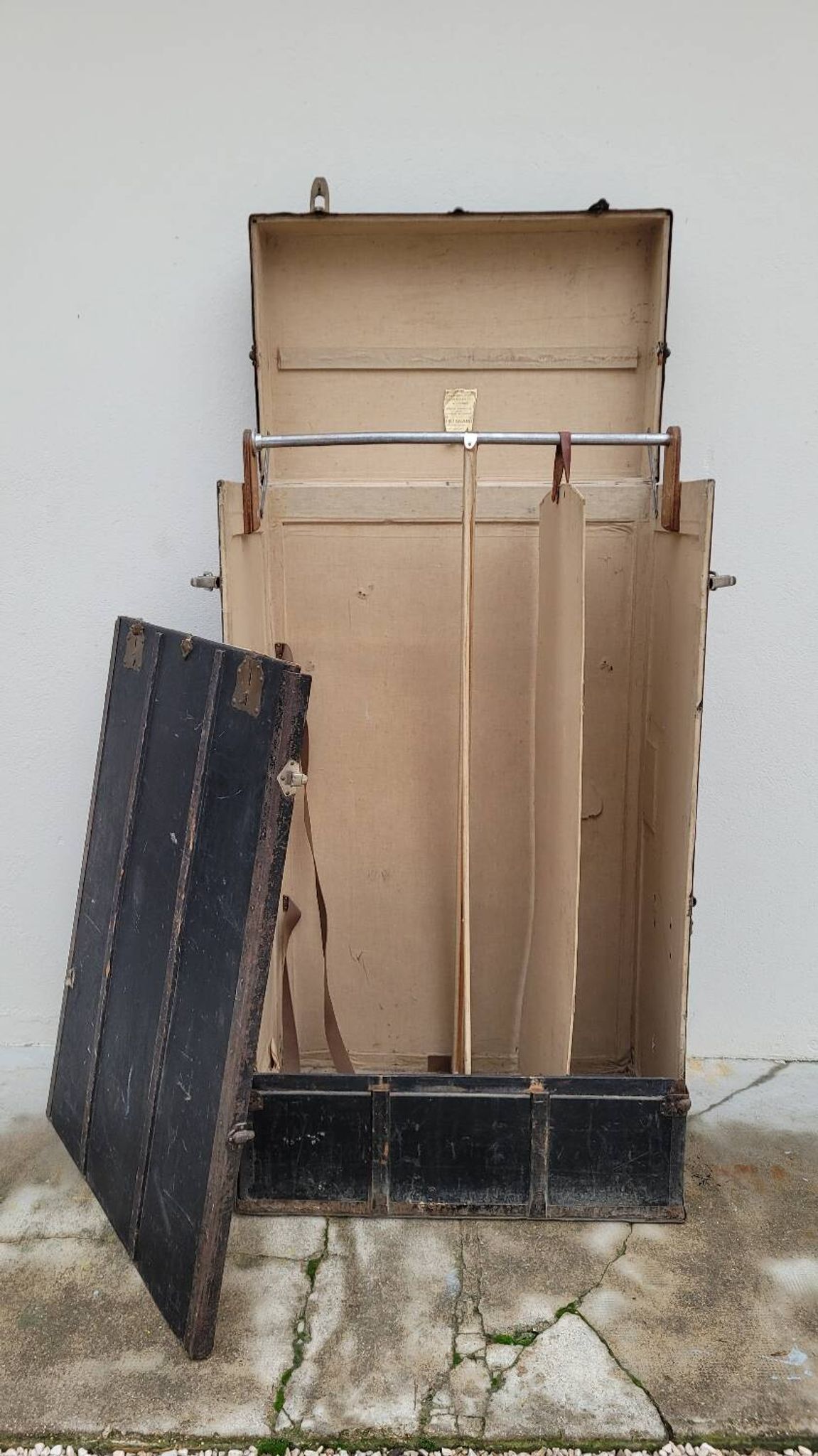 Cabin trunk from the brand "La Malle Bernard" Paris - 1900s